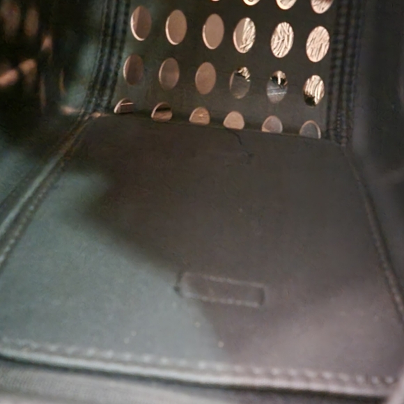 Blue Pet Carrier with Paw Design Dog or Cat. Sz large new! - Picture 4 of 4